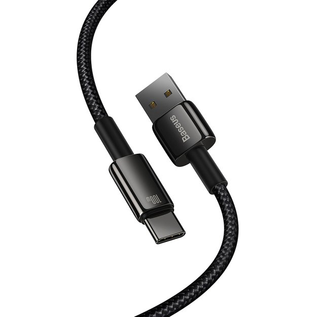 Baseus Tungsten Gold cable USB-A - USB-C 480Mb/s 100W 2m black (CAWJ000101) 16