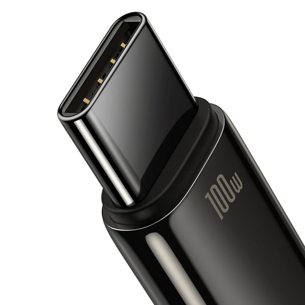 Baseus Tungsten Gold cable USB-A - USB-C 480Mb/s 100W 2m black (CAWJ000101) 1