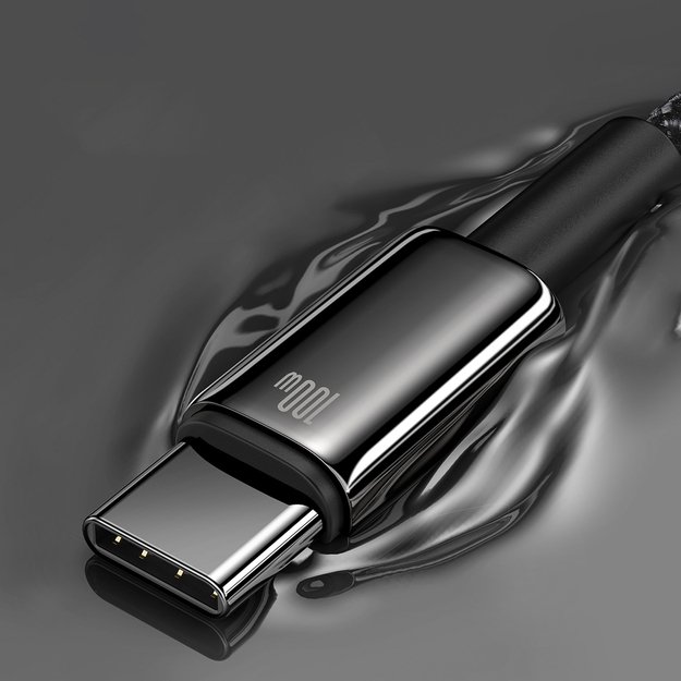 Baseus Tungsten Gold cable USB-A - USB-C 480Mb/s 100W 2m black (CAWJ000101) 12