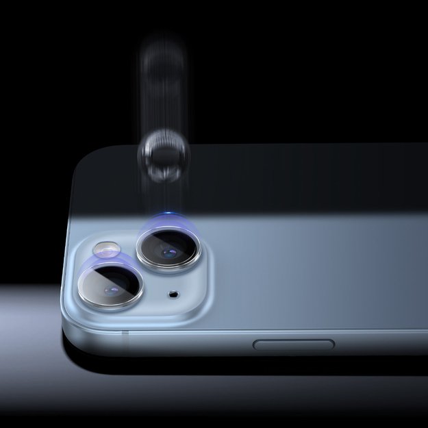 Baseus tempered glass for iPhone 14 / iPhone 14 Plus camera lenses transparent + cleaning kit 10