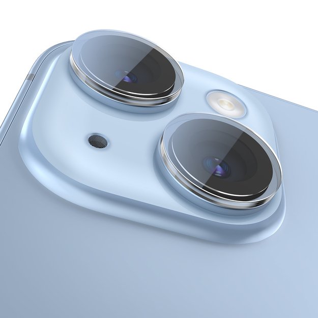 Baseus tempered glass for iPhone 14 / iPhone 14 Plus camera lenses transparent + cleaning kit 2