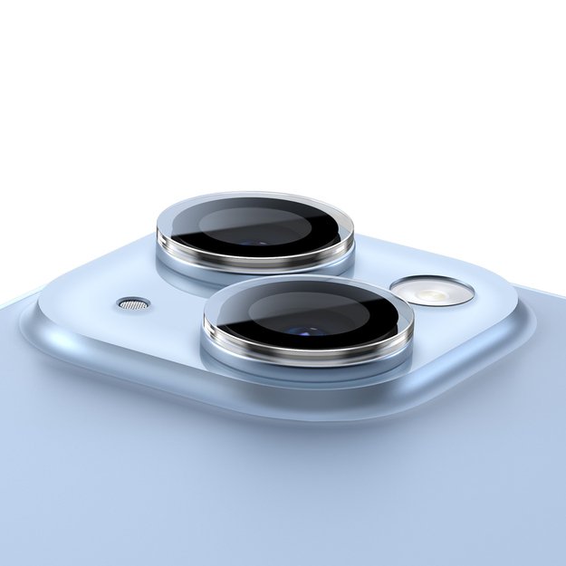 Baseus tempered glass for iPhone 14 / iPhone 14 Plus camera lenses transparent + cleaning kit 3