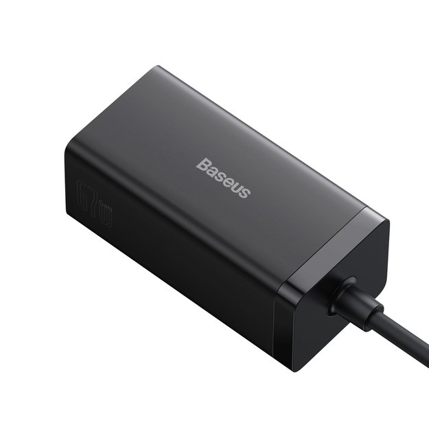 Baseus fast charger GaN5 Pro HUB HDMI 2 x USB-C / USB-A / HDMI 4K 30Hz 1.5m black + USB-C cable - USB-C 100W 40Gb/s (USB4) 1m (CCGP110201) 4