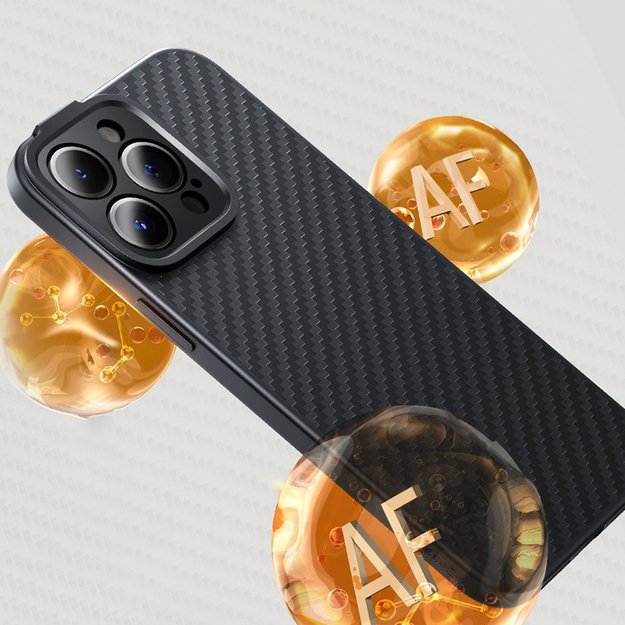 Armored case for iPhone 14 Pro compatible with MagSafe Baseus Synthetic Fiber tempered glass - black 15