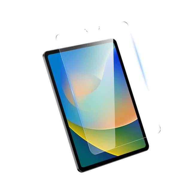 Baseus Crystal tempered glass for iPad 10.2   (2019/2020/2021) / iPad Air 3 10.5   + mounting kit - transparent