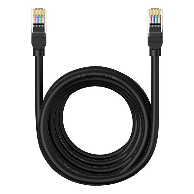 Baseus High Speed ​​Cat 5 RJ-45 1000Mb/s Ethernet cable 8m round - black 14
