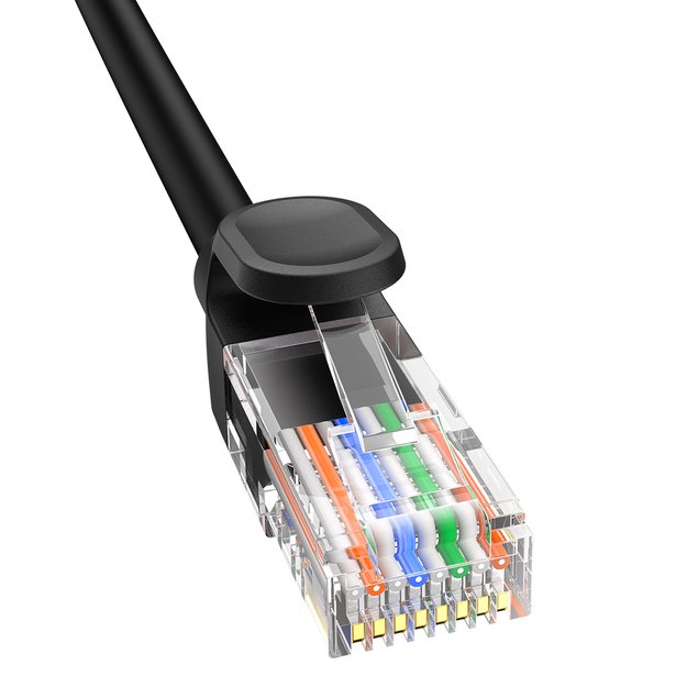 Baseus High Speed ​​Cat 5 RJ-45 1000Mb/s Ethernet cable 8m round - black 15