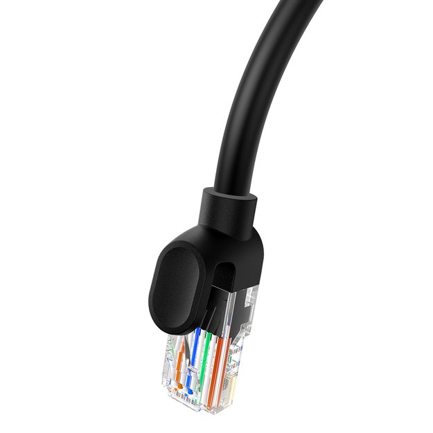 Baseus High Speed ​​Cat 5 RJ-45 1000Mb/s Ethernet cable 8m round - black 3