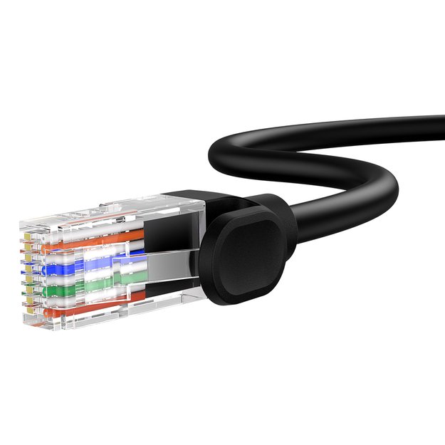 Baseus High Speed ​​Cat 5 RJ-45 1000Mb/s Ethernet cable 8m round - black 16