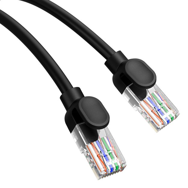 Baseus High Speed ​​Cat 5 RJ-45 1000Mb/s Ethernet cable 8m round - black 4