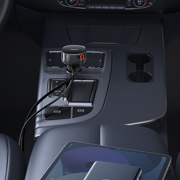 Baseus Enjoyment Pro USB-C (female) / Lightning (male) 60W car charger - black 6