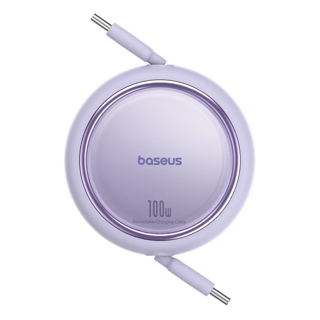 Baseus Free2Draw Mini USB-C - USB-C retractable cable 100W 1m - purple 2