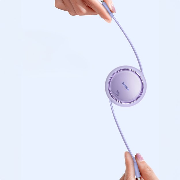 Baseus Free2Draw Mini USB-C - USB-C retractable cable 100W 1m - purple 5