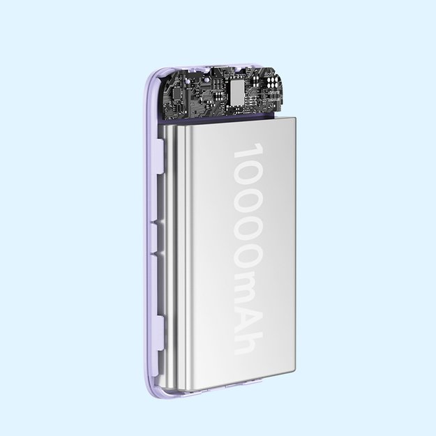 Baseus Magnetic Mini Induction Powerbank 10000mAh 20W - purple + USB-C - USB-C cable 13