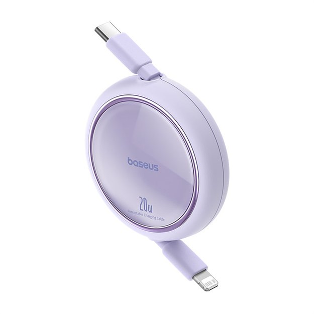 Baseus Free2Pull Cable Retractable USB-C / Lightning 20W 1m - Purple 1