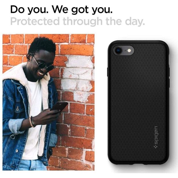 Spigen Liquid Air Case for iPhone 7 / 8 / SE 2020 / SE 2022 - Black 6