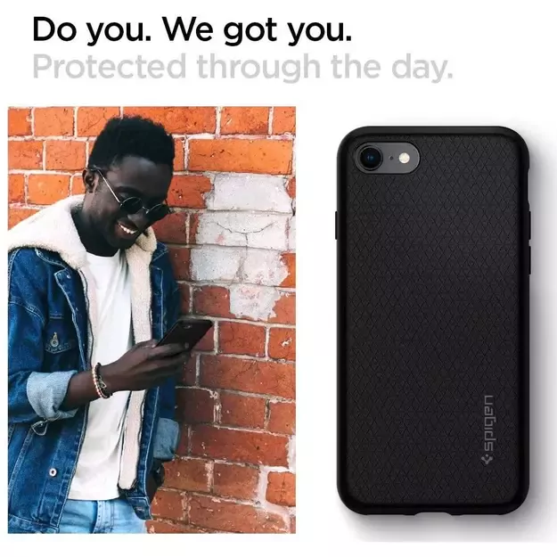 Spigen Liquid Air Case for iPhone 7 / 8 / SE 2020 / SE 2022 - Black 13
