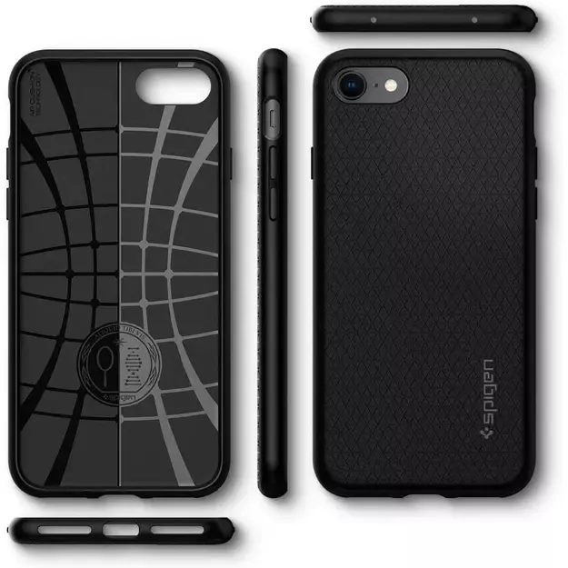 Spigen Liquid Air Case for iPhone 7 / 8 / SE 2020 / SE 2022 - Black 14