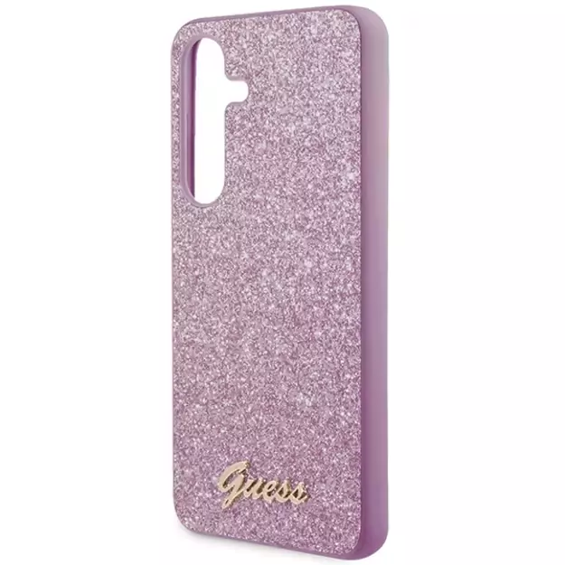 Guess Glitter Script case for Samsung Galaxy S24+ - purple 4