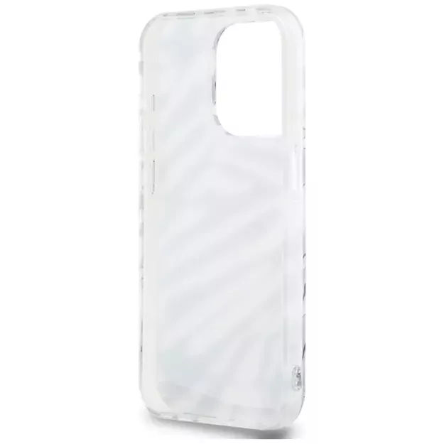 Karl Lagerfeld IML Zebra Pattern &amp  Cord case for iPhone 15 Pro - black 11