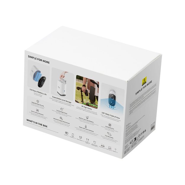 Baseus Security N1 2K Outdoor Monitoring Kit (2 Cameras) – White 4