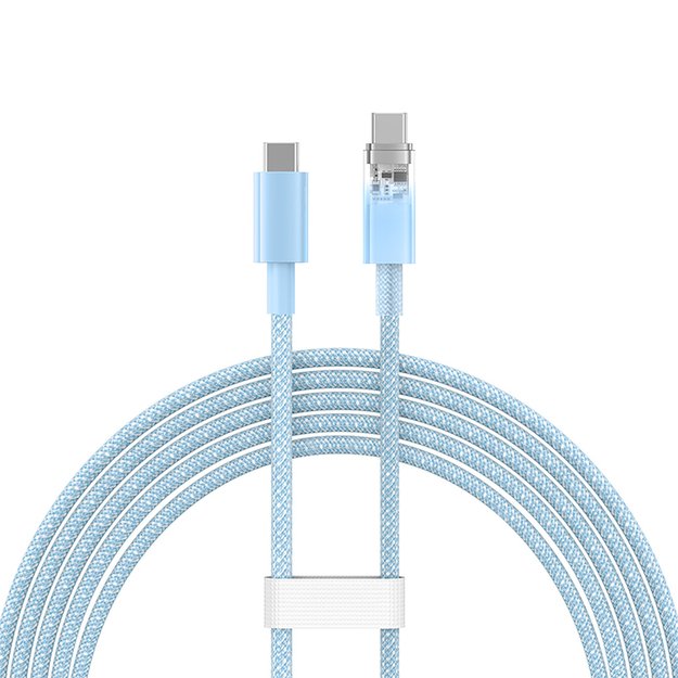 Baseus Explorer 100W USB-C - USB-C Cable with Intelligent Temperature Sensor 2m - Blue 1