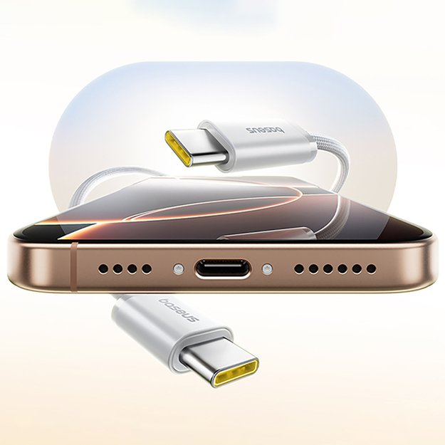 Baseus Dynamic 4 Pro 100W USB-C - USB-C Magnetic Cable 1m - White 4
