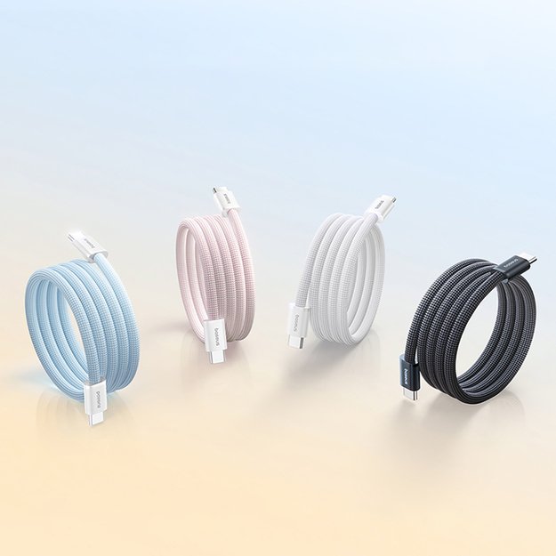 Baseus Dynamic 4 Pro 100W USB-C - USB-C Magnetic Cable 1m - White 9