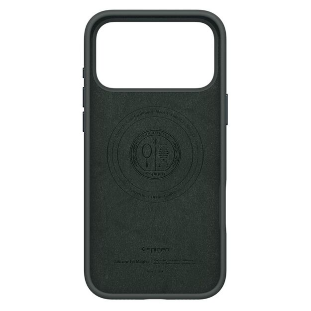 Spigen Silicone Fit MagSafe Case for iPhone 17 Pro Max - Green 6