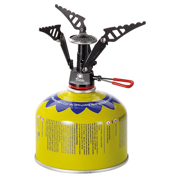 The lightest tourist stove for gas cartridges (valve or thread) SPARK 80gram 2.6kW 1