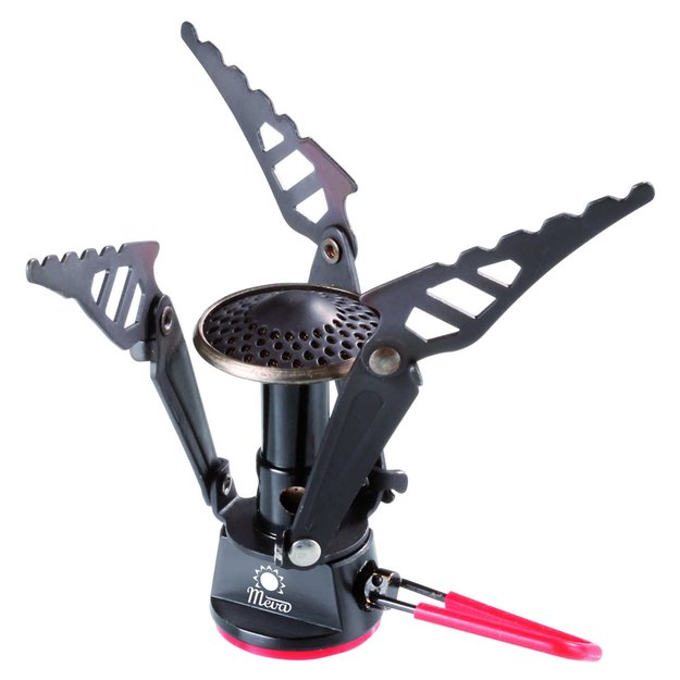 The lightest tourist stove for gas cartridges (valve or thread) SPARK 80gram 2.6kW 4