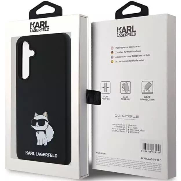 Karl Lagerfeld Silicone Choupette case for Samsung Galaxy A35 - black 14