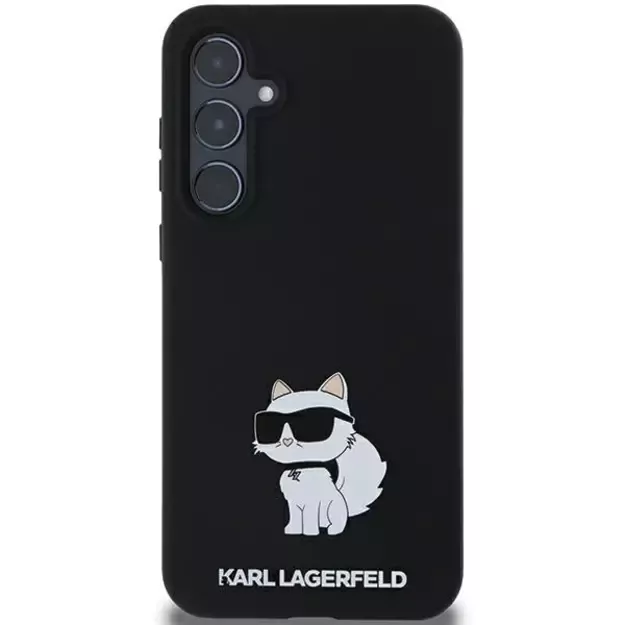 Karl Lagerfeld Silicone Choupette case for Samsung Galaxy A35 - black 9