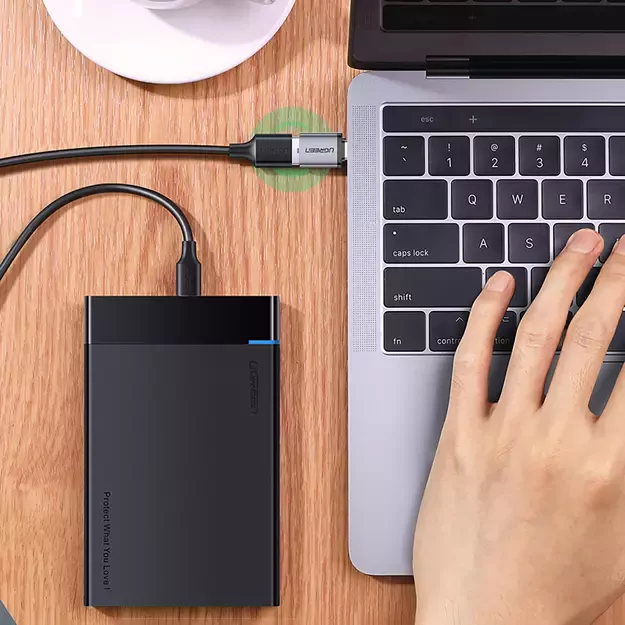 Ugreen US270 USB-C (Male) / USB-A 3.0 (Female) Adapter with Lanyard - Gray 4