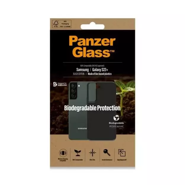PanzerGlass Biodegradable Case for Samsung Galaxy S22+ - black 1
