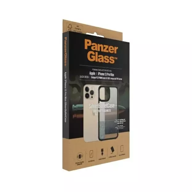 PanzerGlass ClearCase antibacterial Military Grade certified case for iPhone 13 Pro Max - transparent pink 10
