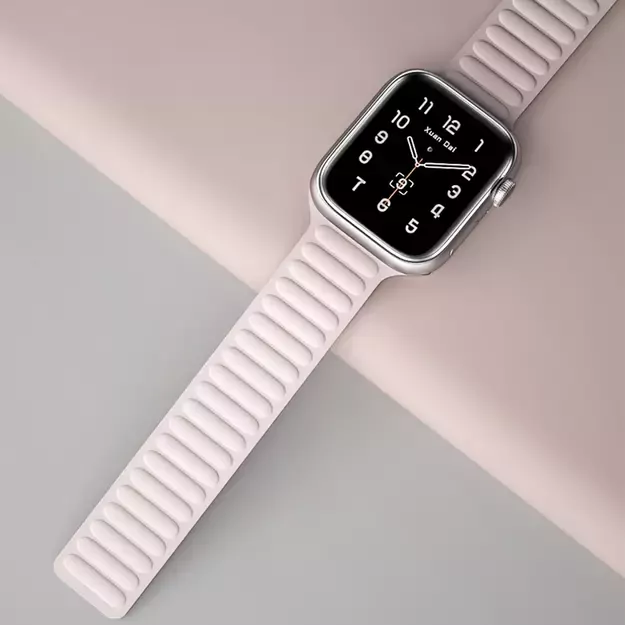 Magnetic Strap Magnetic Strap Bracelet for Apple Watch 45mm - Red 2