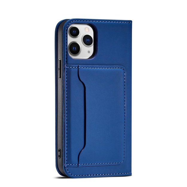 Magnet Card Case for iPhone 12 Pro Max Pouch Card Wallet Card Holder Blue 5