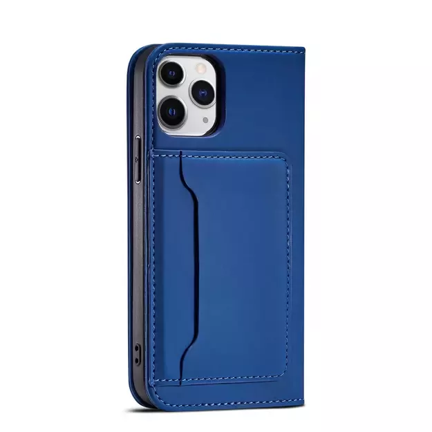 Magnet Card Case for iPhone 12 Pro Max Pouch Card Wallet Card Holder Blue 17