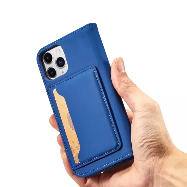 Magnet Card Case for iPhone 12 Pro Max Pouch Card Wallet Card Holder Blue 22