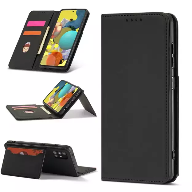 Magnet Card Case Case for Xiaomi Redmi Note 11 Pro Pouch Wallet Card Holder Black 10