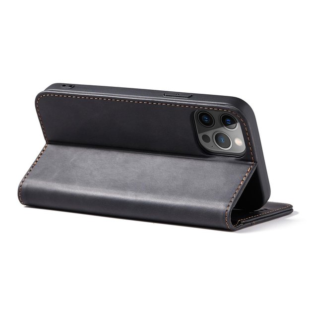 Magnet Fancy Case Case for iPhone 12 Pro Max Pouch Wallet Card Holder Black 6