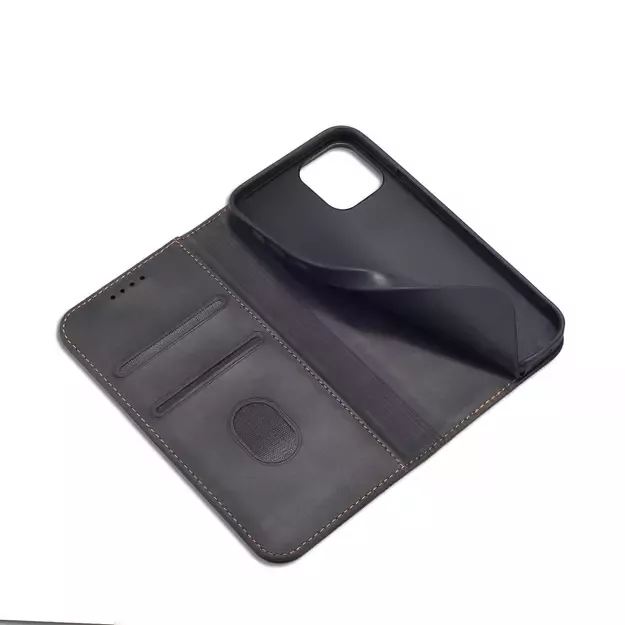 Magnet Fancy Case Case for iPhone 12 Pro Max Pouch Wallet Card Holder Black 17