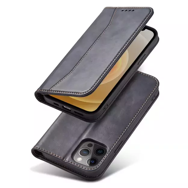 Magnet Fancy Case Case for iPhone 12 Pro Max Pouch Wallet Card Holder Black 12