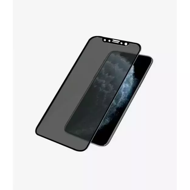 PanzerGlass E2E Super+ privacy tempered glass for iPhone X / XS / 11 Pro - with black frame 1