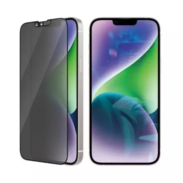 PanzerGlass Ultra-Wide Fit Tempered Glass Antibacterial Privacy for iPhone 14 Plus/13 Pro Max 12