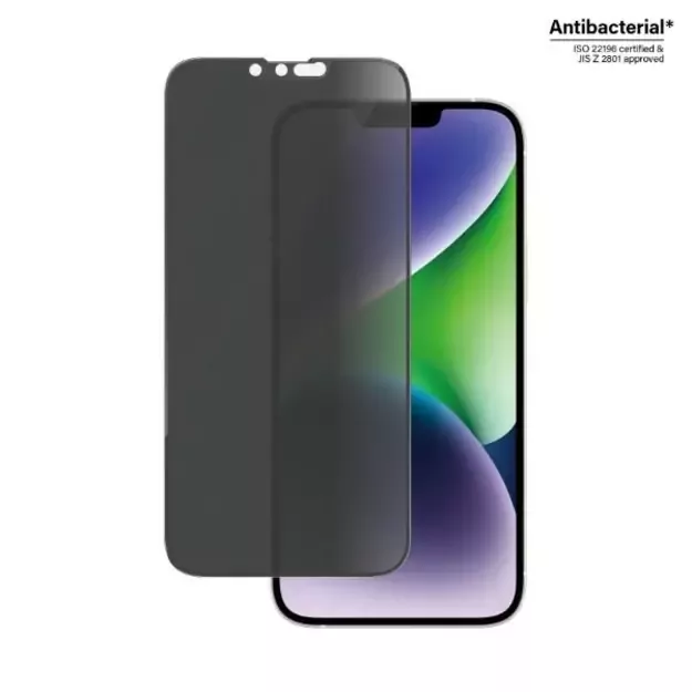 PanzerGlass Ultra-Wide Fit Tempered Glass Antibacterial Privacy for iPhone 14 Plus/13 Pro Max 8