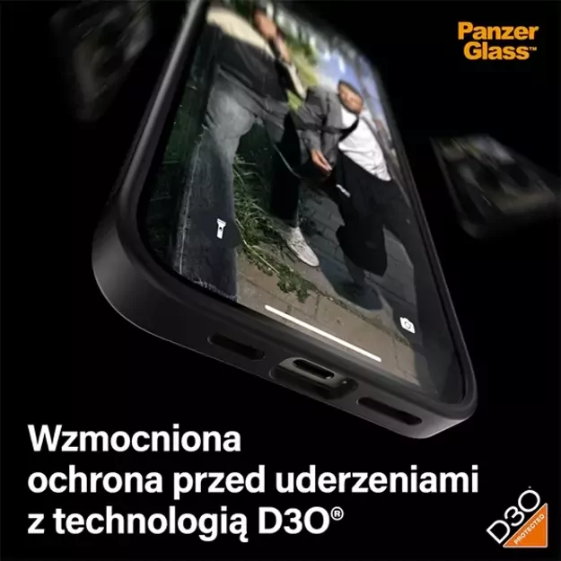 PanzerGlass ClearCase Case for iPhone 15 Plus / 14 Plus with Military Grade Certification - Clear &amp  Black 13