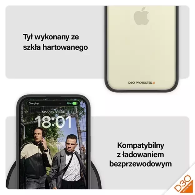 PanzerGlass ClearCase Case for iPhone 15 Plus / 14 Plus with Military Grade Certification - Clear &amp  Black 11