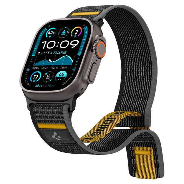 Spigen Athlex Air Strap for Apple Watch 44 / 45 / 46 / 49 mm - Black 9